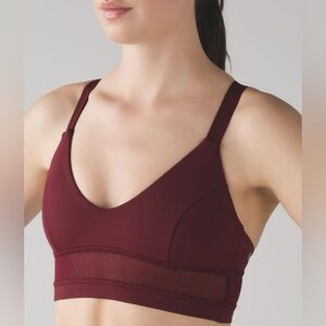 Lululemon Deep Rouge Body Con Bra